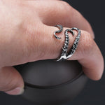 Silver Octopus Tentacle Ring. Shop Jewelry on Mounteen. Worldwide shipping available.