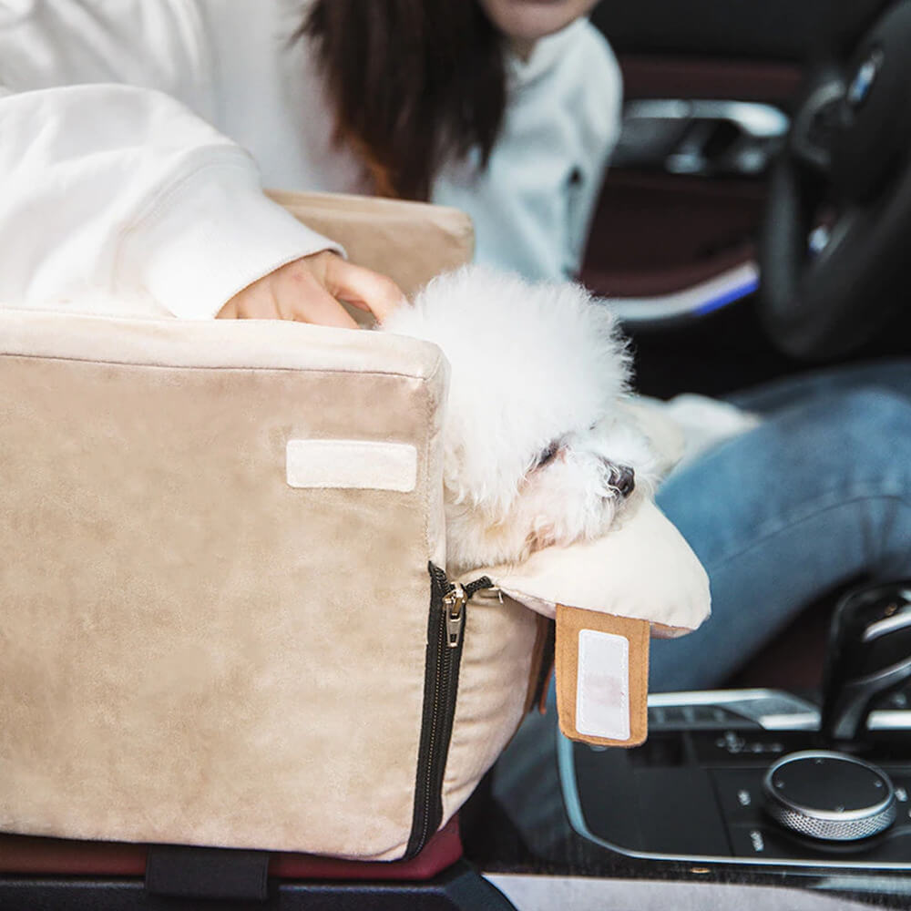 Snuggly-Safe Dog Car Seat. Shop Dog Supplies on Mounteen. Worldwide shipping available.
