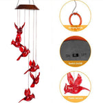 Solar Cardinal Wind Chime Light. Shop Wind Chimes on Mounteen. Worldwide shipping available.