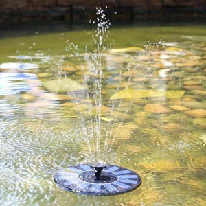 Solar powered fountain for pond
