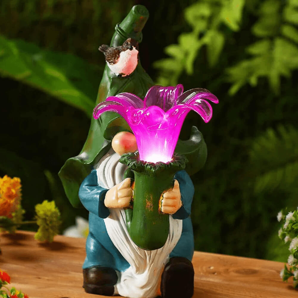 Solar Garden Gnomes. Shop Figurines on Mounteen. Worldwide shipping available.