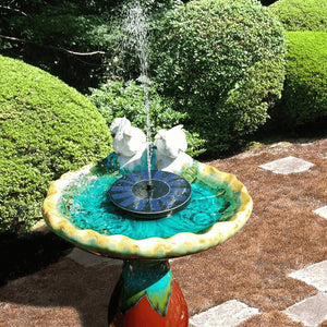 Solar Powered Bird Bath Fountain. Shop Fountains & Ponds on Mounteen. Worldwide shipping available.