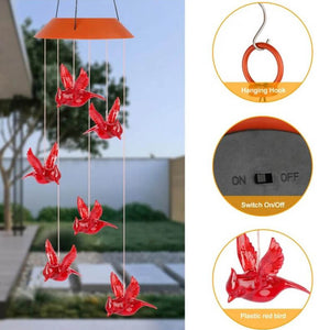 Solar Powered Cardinal Wind Chimes. Shop Wind Chimes on Mounteen. Worldwide shipping available.
