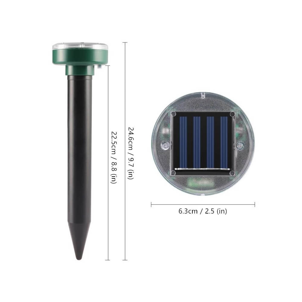 Solar Powered Mole Repeller. Shop Repellents on Mounteen. Worldwide shipping available.