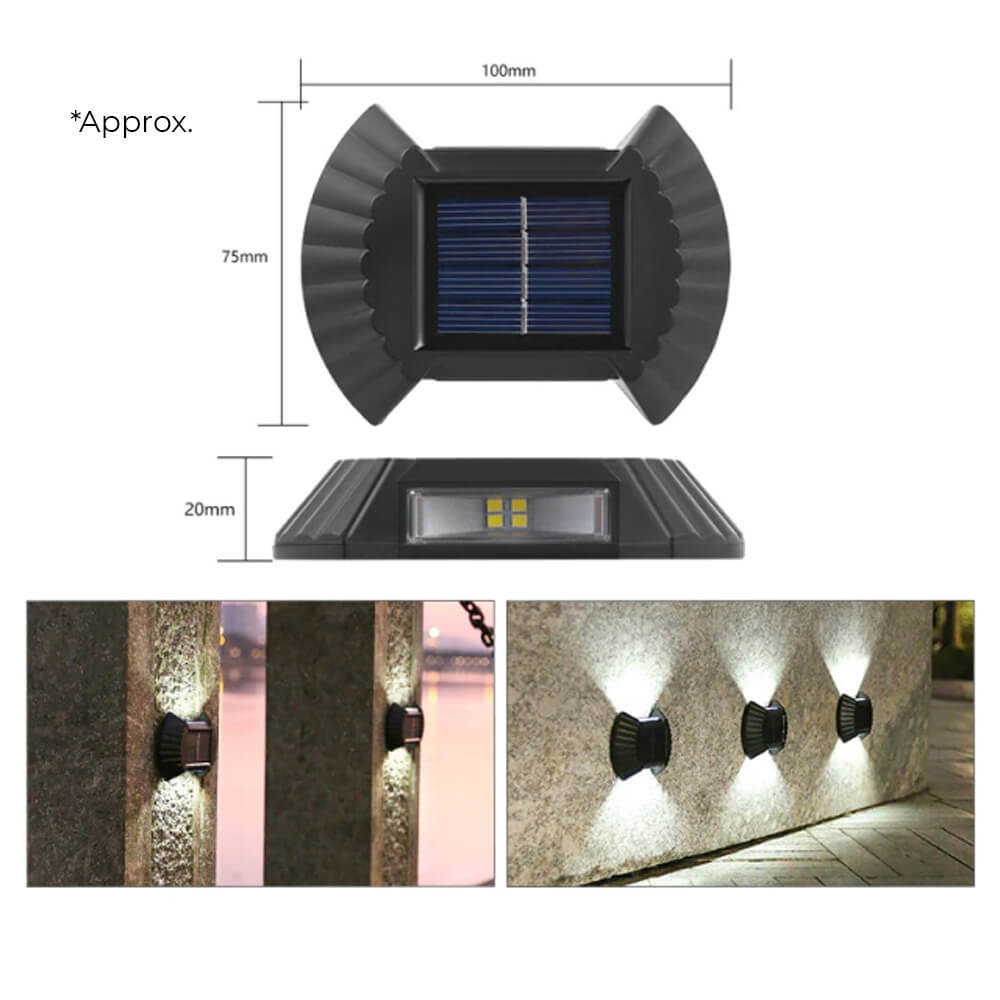 Solar Wall Stair Lights. Shop Wall Light Fixtures on Mounteen. Worldwide shipping available.