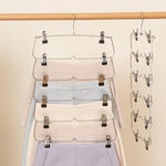 Space Saving Multi Pants Hanger With Clips. Shop Hangers on Mounteen. Worldwide shipping available.