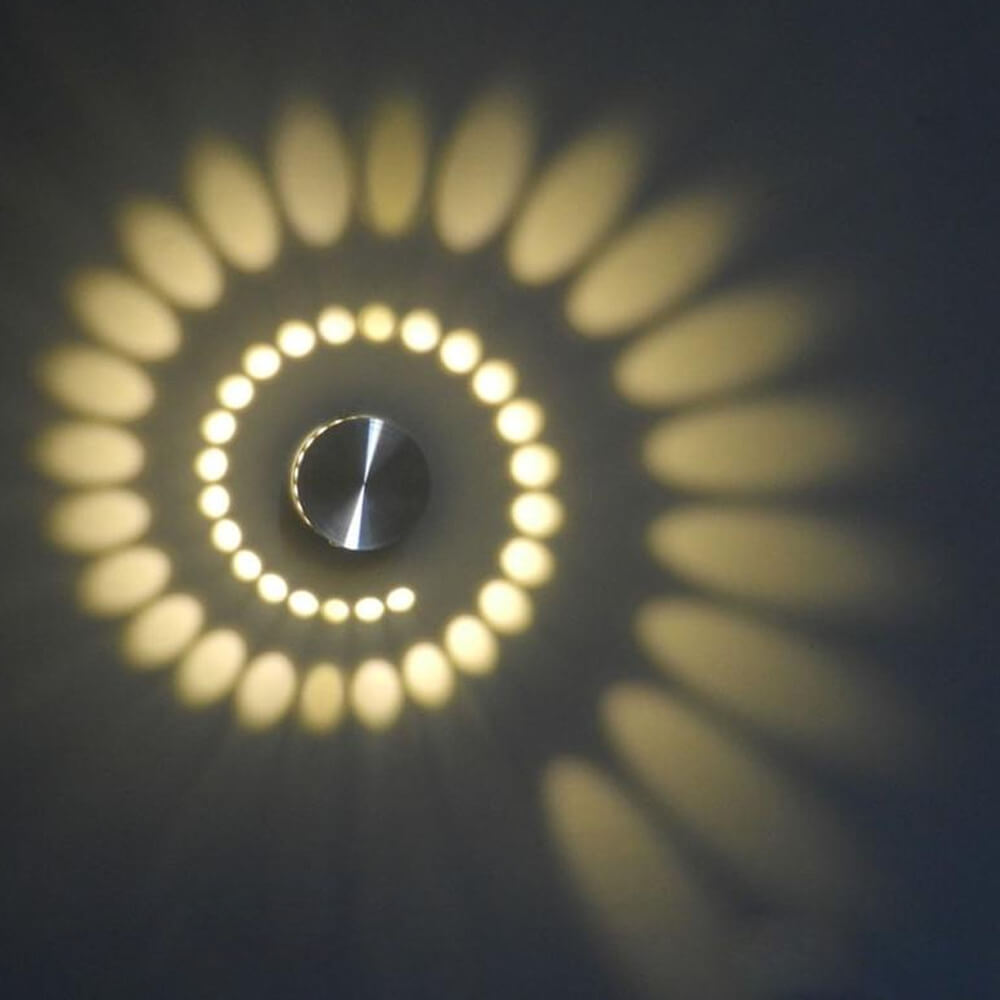 Spiral Hole LED Wall Light. Shop Wall Light Fixtures on Mounteen. Worldwide shipping available.