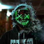 Spooky Light Up Anonymous Mask. Shop Masks on Mounteen. Worldwide shipping available.