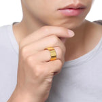 Stainless Steel Mens Cigar Band Ring. Shop Jewelry on Mounteen. Worldwide shipping available.