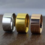 Stainless Steel Mens Cigar Band Ring. Shop Jewelry on Mounteen. Worldwide shipping available.