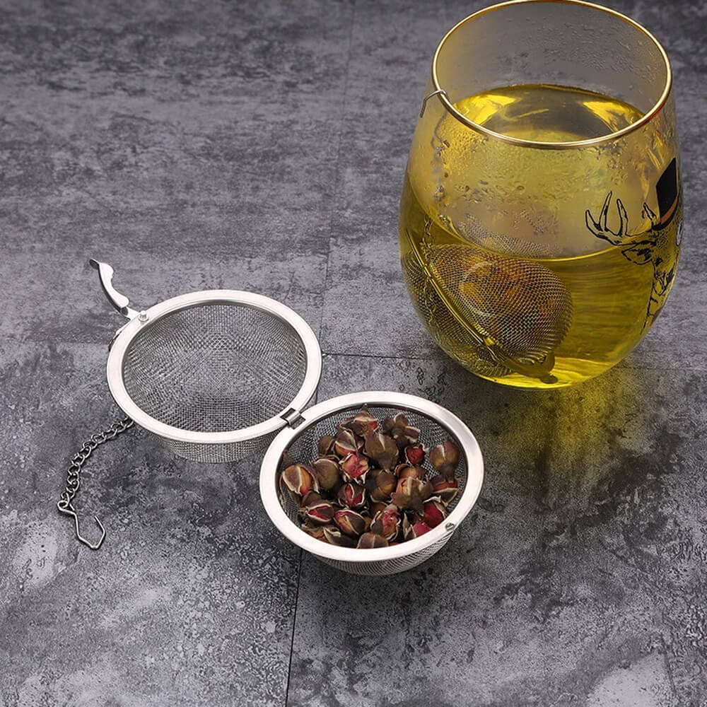 Stainless Steel Mesh Tea Ball Infuser. Shop Tea Strainers on Mounteen. Worldwide shipping available.