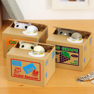 Stealing Coin Cat Piggy Bank, Plastic. Shop Piggy Banks & Money Jars on Mounteen. Worldwide shipping available.