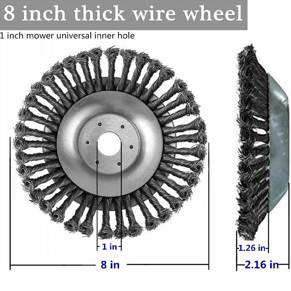 Steel Wire Brush For Weed Eater Mounteen
