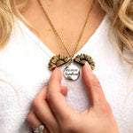 Sunflower "You Are My Sunshine" Necklace. Shop Jewelry on Mounteen. Worldwide shipping available.