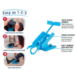 Super Sock Slider Aid Device. Shop Shoe Horns & Dressing Aids on Mounteen. Worldwide shipping available.