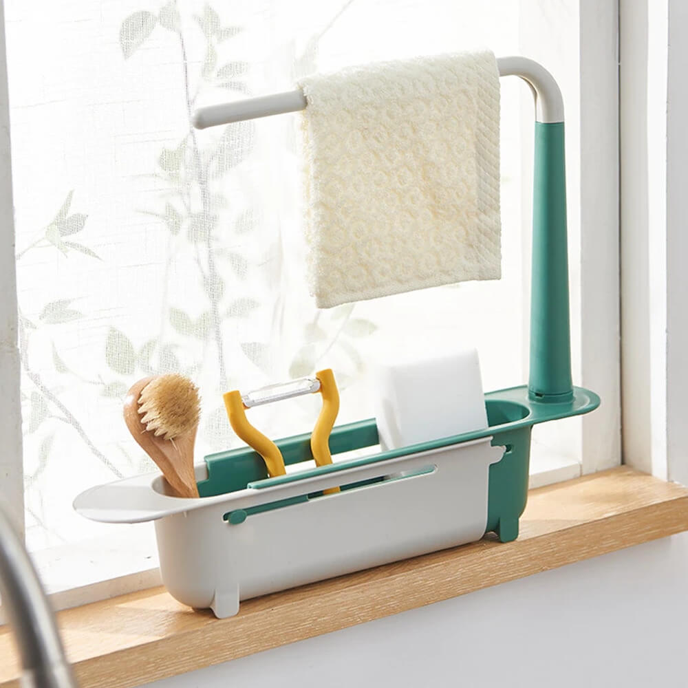 Telescopic Sink Rack With Drain Holes. Shop Sink Caddies on Mounteen. Worldwide shipping available.