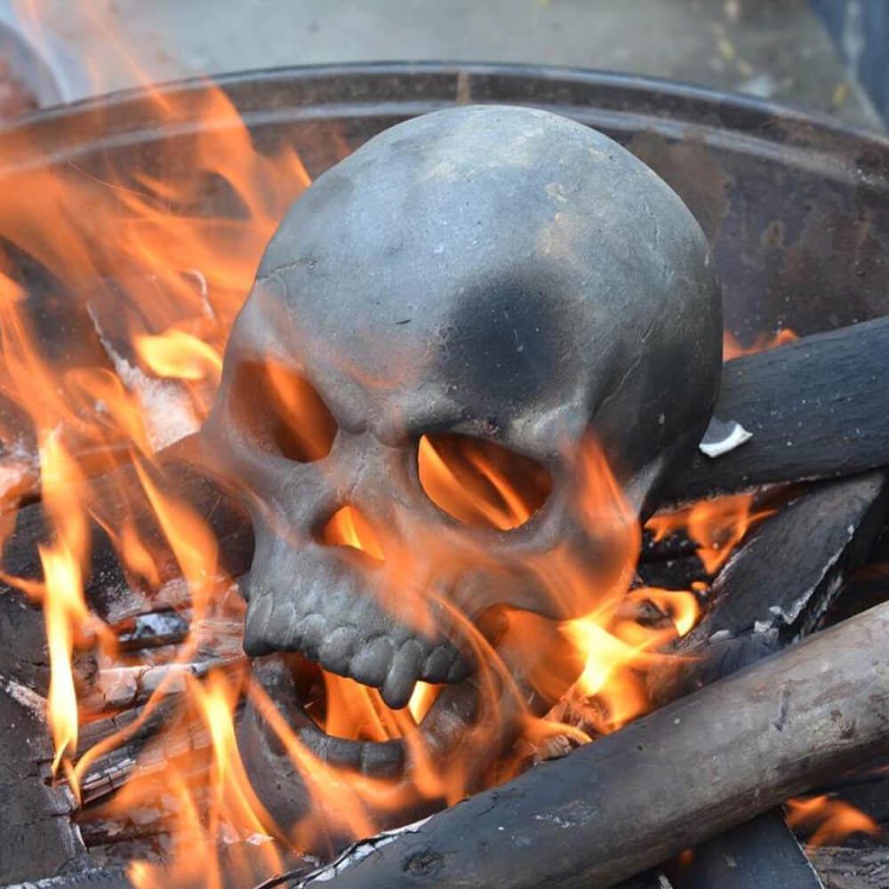 Terrifying Human Skull Fire Pit. Shop Seasonal & Holiday Decorations on Mounteen. Worldwide shipping available.
