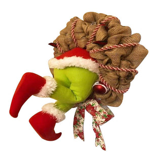 Thief Grinch Christmas Wreath. Shop Wreaths & Garlands on Mounteen. Worldwide shipping available.