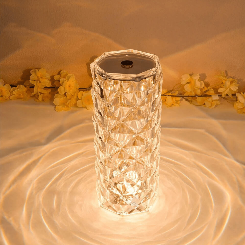 Touch Control Rose Acrylic Lamp. Shop Lamps on Mounteen. Worldwide shipping available.