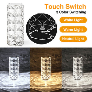 Touch Control Rose Acrylic Lamp. Shop Lamps on Mounteen. Worldwide shipping available.