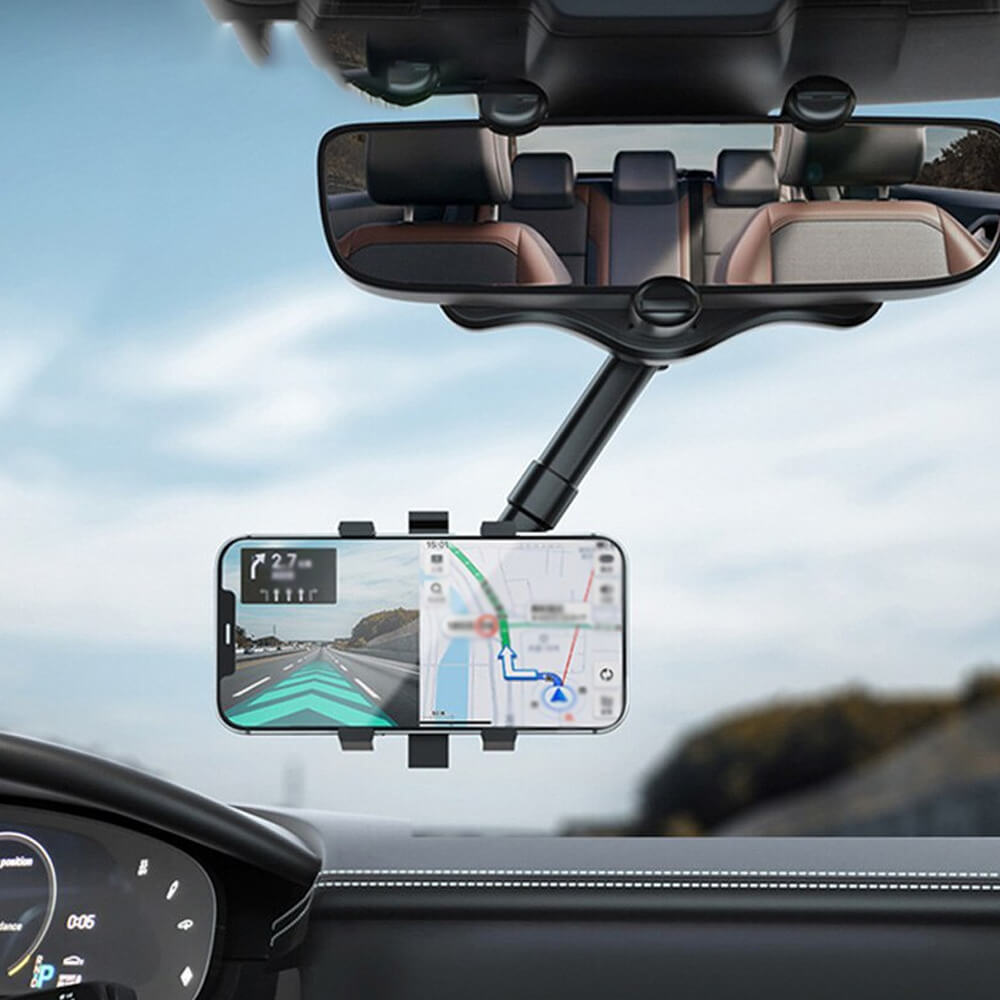Universal 360 Rearview Mirror Phone Holder. Shop Mobile Phone Accessories on Mounteen. Worldwide shipping available.