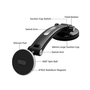 Universal Magnetic In-Car Phone Mount. Shop Mobile Phone Accessories on Mounteen. Worldwide shipping available.