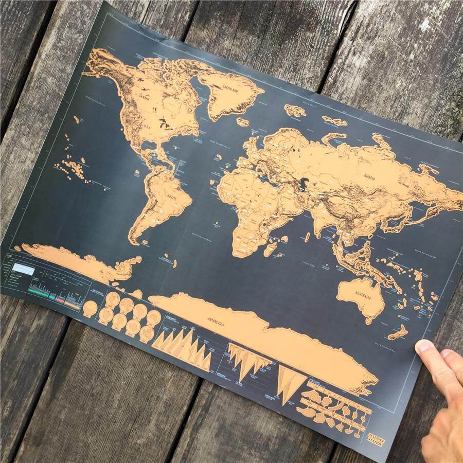 Wanderlust Scratch Off Map. Shop Artwork on Mounteen. Worldwide shipping available.