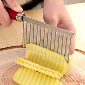 Wavy Crinkle Cutter Knife Vegetable Slicer. Shop Kitchen Slicers on Mounteen. Worldwide shipping available.