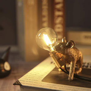 Whimsical Resin Mouse Lamps. Shop Lamps on Mounteen. Worldwide shipping available.