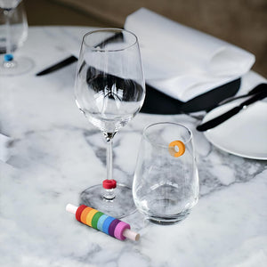 Wine Glass Marker Set. Shop Wine Glass Charms on Mounteen. Worldwide shipping available.