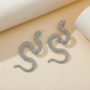 Zinc Alloy Snake Earrings. Shop Earrings on Mounteen. Worldwide shipping available.